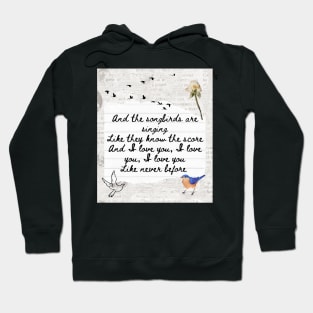 Songbird by Fleetwood Mac Lyric Print Hoodie